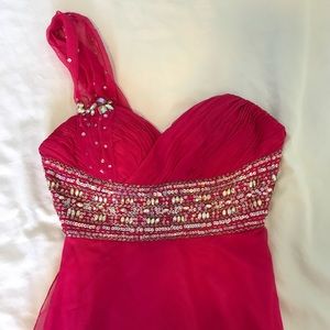 pink prom dress